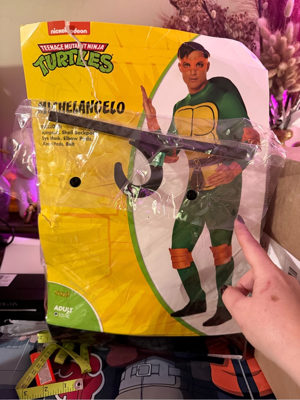 Nickelodeon Teenage Mutant Ninja Turtles Michelangelo Costume - Green/Orange